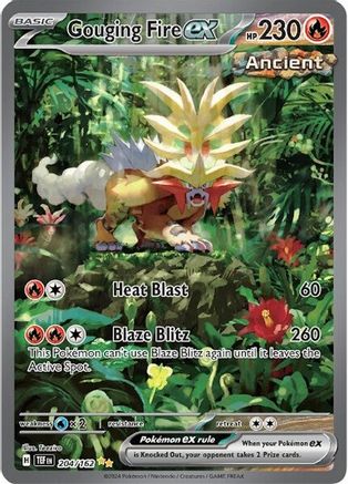 Gouging Fire ex 204/162 - Special Illustration Rare - Holofoil