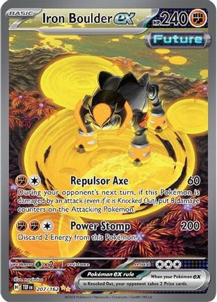 Iron Boulder ex 207/162 - Special Illustration Rare - Holofoil