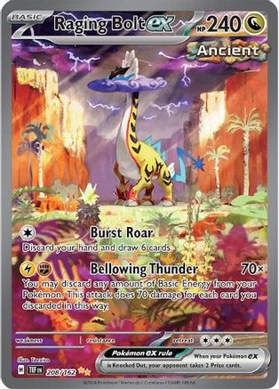 Raging Bolt ex 208/162 - Special Illustration Rare - Holofoil