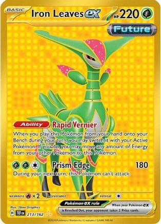 Iron Leaves ex 213/162 - Hyper Rare - Holofoil