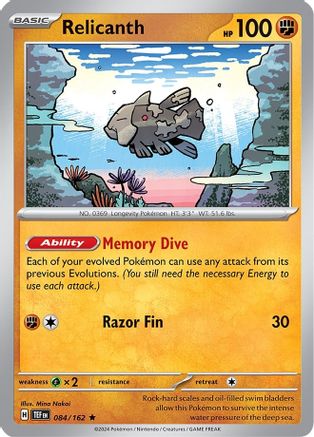 Relicanth 084/162 - Rare