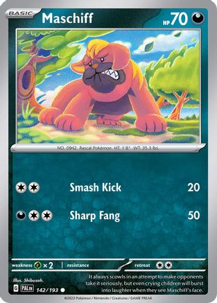 Maschiff 142/193 - Common - Holofoil