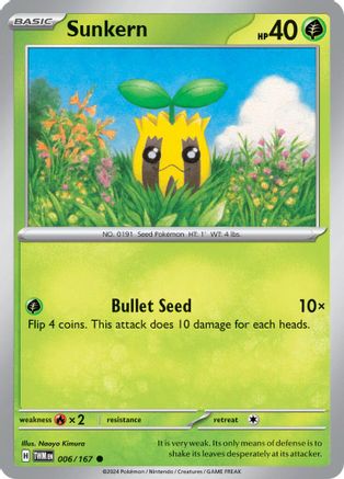 Sunkern 006/167 - Common - Reverse Holofoil