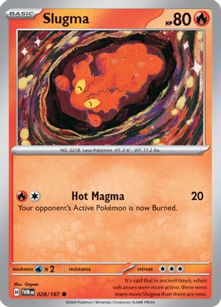 Slugma 028/167 - Common - Reverse Holofoil