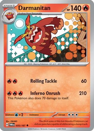 Darmanitan 035/167 - Uncommon - Reverse Holofoil
