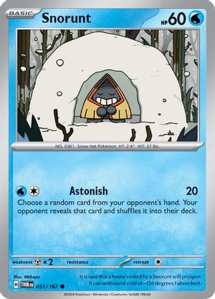 Snorunt 051/167 - Common - Reverse Holofoil