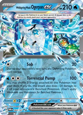 Wellspring Mask Ogerpon ex 064/167 - Double Rare - Holofoil