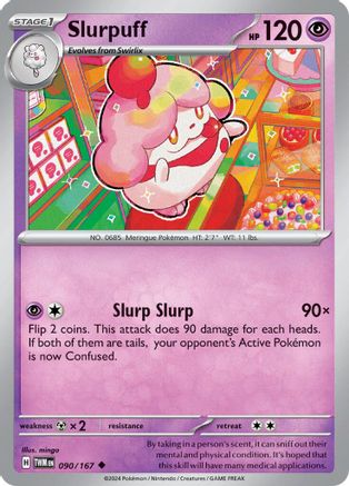 Slurpuff 090/167 - Uncommon - Reverse Holofoil