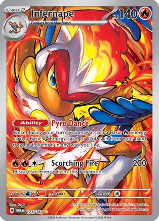 Infernape 173/167 - Illustration Rare - Holofoil