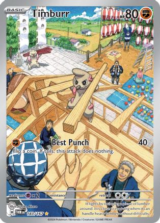 Timburr 183/167 - Illustration Rare - Holofoil
