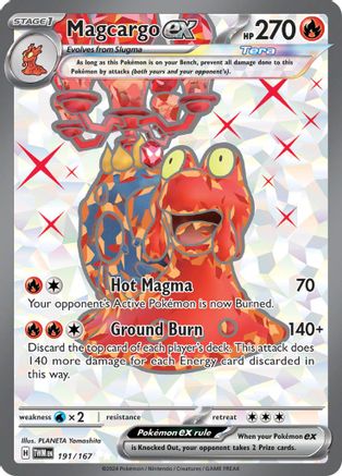 Magcargo ex 191/167 - Ultra Rare - Holofoil