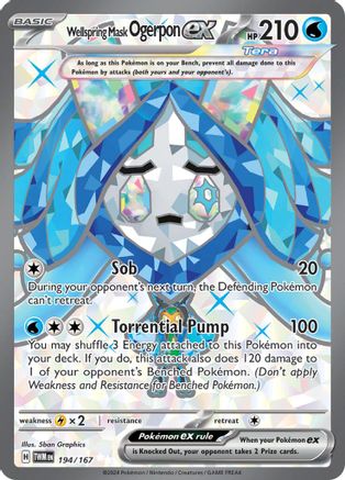 Wellspring Mask Ogerpon ex 194/167 - Ultra Rare - Holofoil