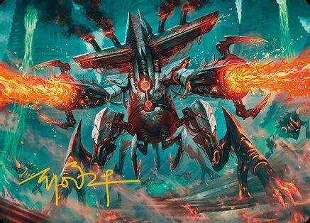 Exterminator Magmarch Art Card (Gold-Stamped Signature) (ASMH3-033) - Art Series: Modern Horizons 3