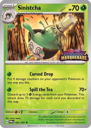 Sinistcha 022/167 - Promo - Holofoil