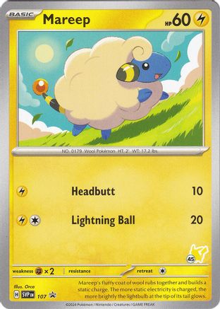 Mareep - Pikachu 45 107 - Promo
