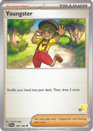 Youngster - Pikachu 50 198 - Uncommon