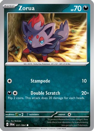 Zorua 031/064 - Common - Reverse Holofoil