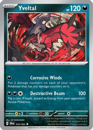 Yveltal 035/064 - Uncommon - Reverse Holofoil