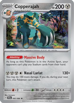 Copperajah 042/064 - Rare - Reverse Holofoil