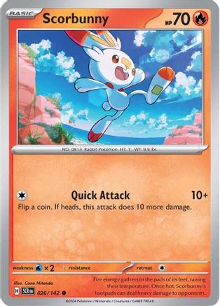 Scorbunny 026/142 - Common - Reverse Holofoil