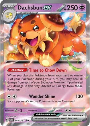 Dachsbun ex 067/142 - Double Rare - Holofoil