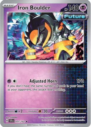 Iron Boulder 071/142 - Rare - Holofoil