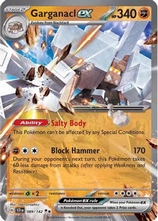 Garganacl ex 089/142 - Double Rare - Holofoil