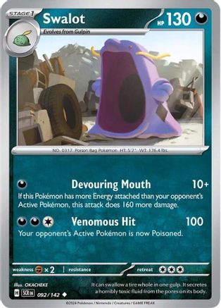 Swalot 092/142 - Uncommon - Reverse Holofoil