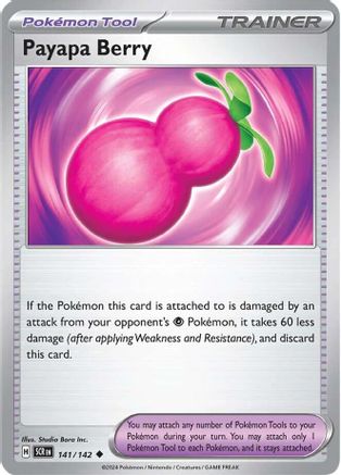 Payapa Berry 141/142 - Uncommon - Reverse Holofoil