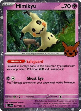 Mimikyu 037/091 - Holo Rare - Holofoil