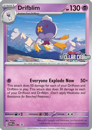 Drifblim 135 - Promo - Holofoil