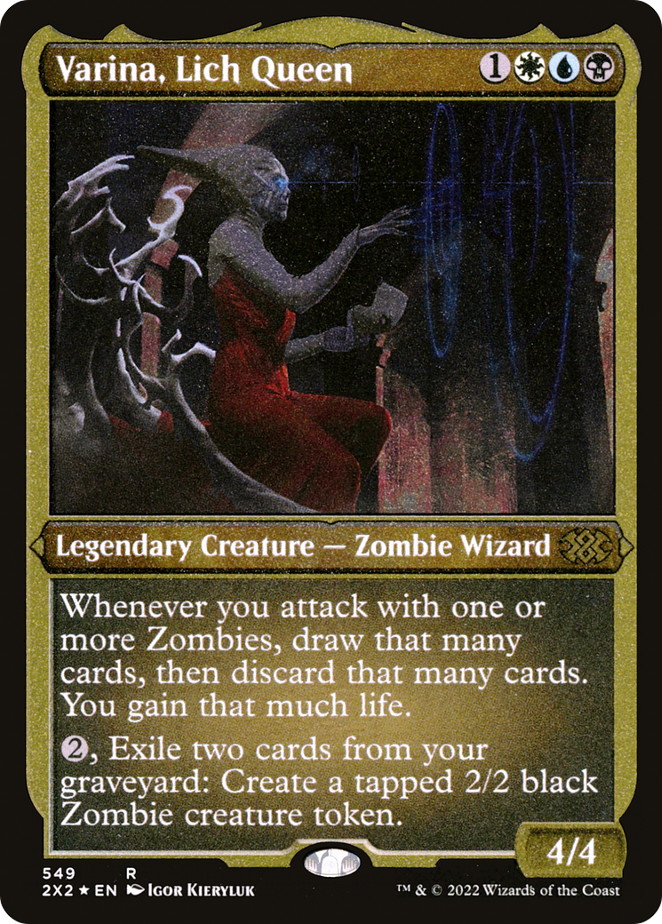 Varina, Lich Queen (Foil Etched) (2X2-549) - Double Masters 2022 Foil