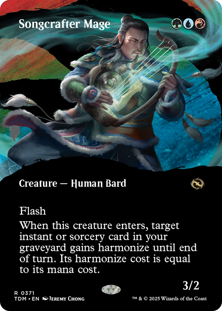 Songcrafter Mage (Borderless) (TDM-371) - Tarkir: Dragonstorm Foil