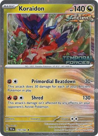 Koraidon (European Promo) (119/162) - Miscellaneous Cards & Products