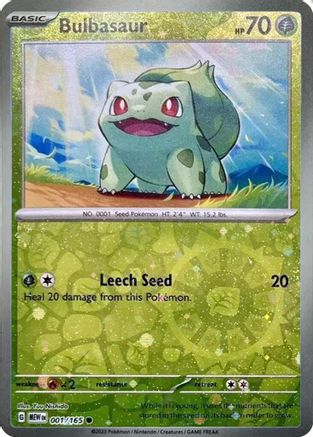 Bulbasaur 001/165 - Common - Holofoil