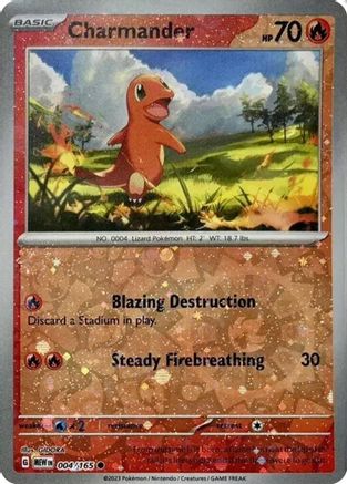 Charmander 004/165 - Promo - Holofoil