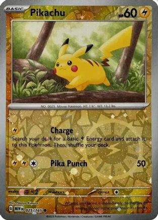 Pikachu 025/165 - Common - Holofoil