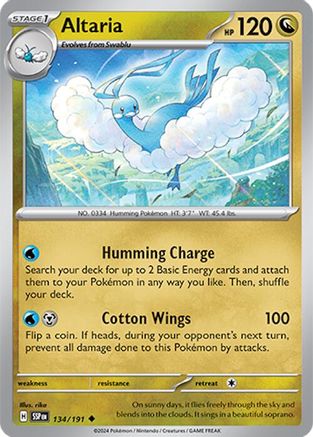 Altaria 134/191 - Uncommon - Reverse Holofoil