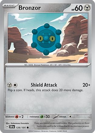 Bronzor 126/191 - Common - Reverse Holofoil