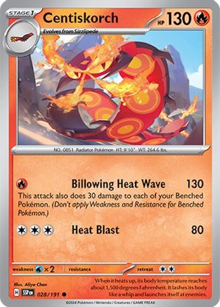 Centiskorch 028/191 - Common - Reverse Holofoil