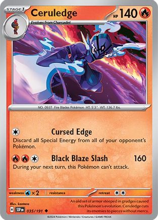 Ceruledge 035/191 - Uncommon - Reverse Holofoil