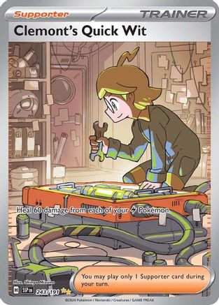 Clemont's Quick Wit 243/191 - Special Illustration Rare - Holofoil