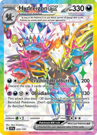 Hydreigon ex 223/191 - Ultra Rare - Holofoil