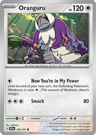 Oranguru 156/191 - Common - Reverse Holofoil