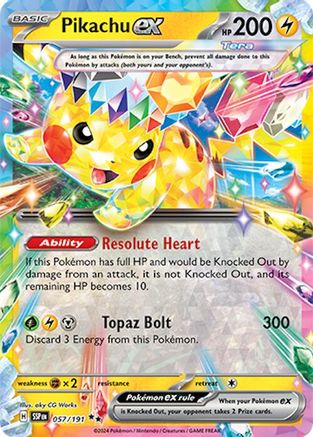 Pikachu ex 057/191 - Double Rare - Holofoil