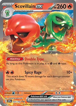 Scovillain ex 037/191 - Double Rare - Holofoil