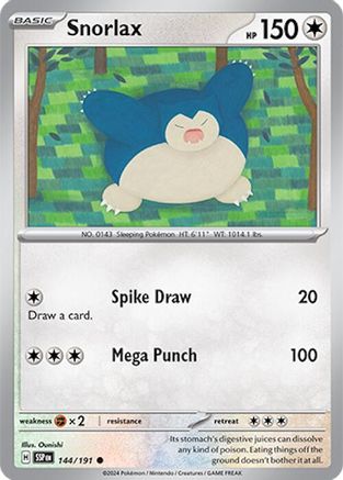 Snorlax 144/191 - Common - Reverse Holofoil