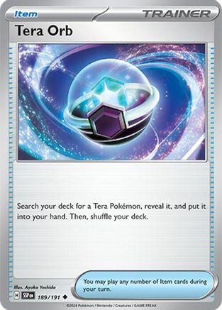 Tera Orb 189/191 - Uncommon - Reverse Holofoil