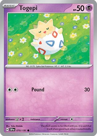 Togepi 070/191 - Common - Reverse Holofoil
