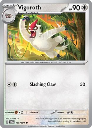 Vigoroth 146/191 - Common - Reverse Holofoil